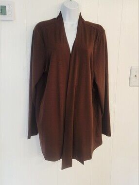D&CO  Open-Front Draped Cardigan